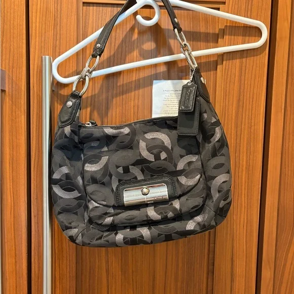 Coach Black and Silver Women's Bag - Picture 1 of 9